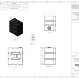 800 Litre Water Tank, Baffled, Upright